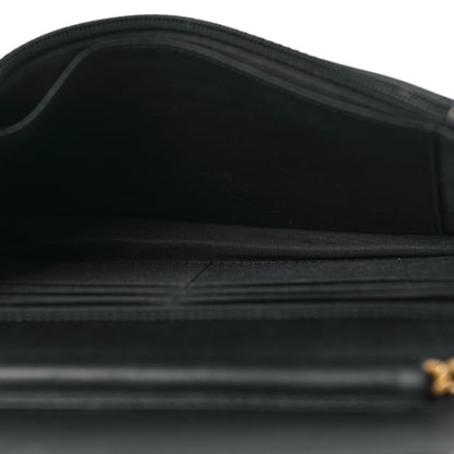 Chanel Caviar Quilted Boy Wallet On Chain WOC Black 4 of 10