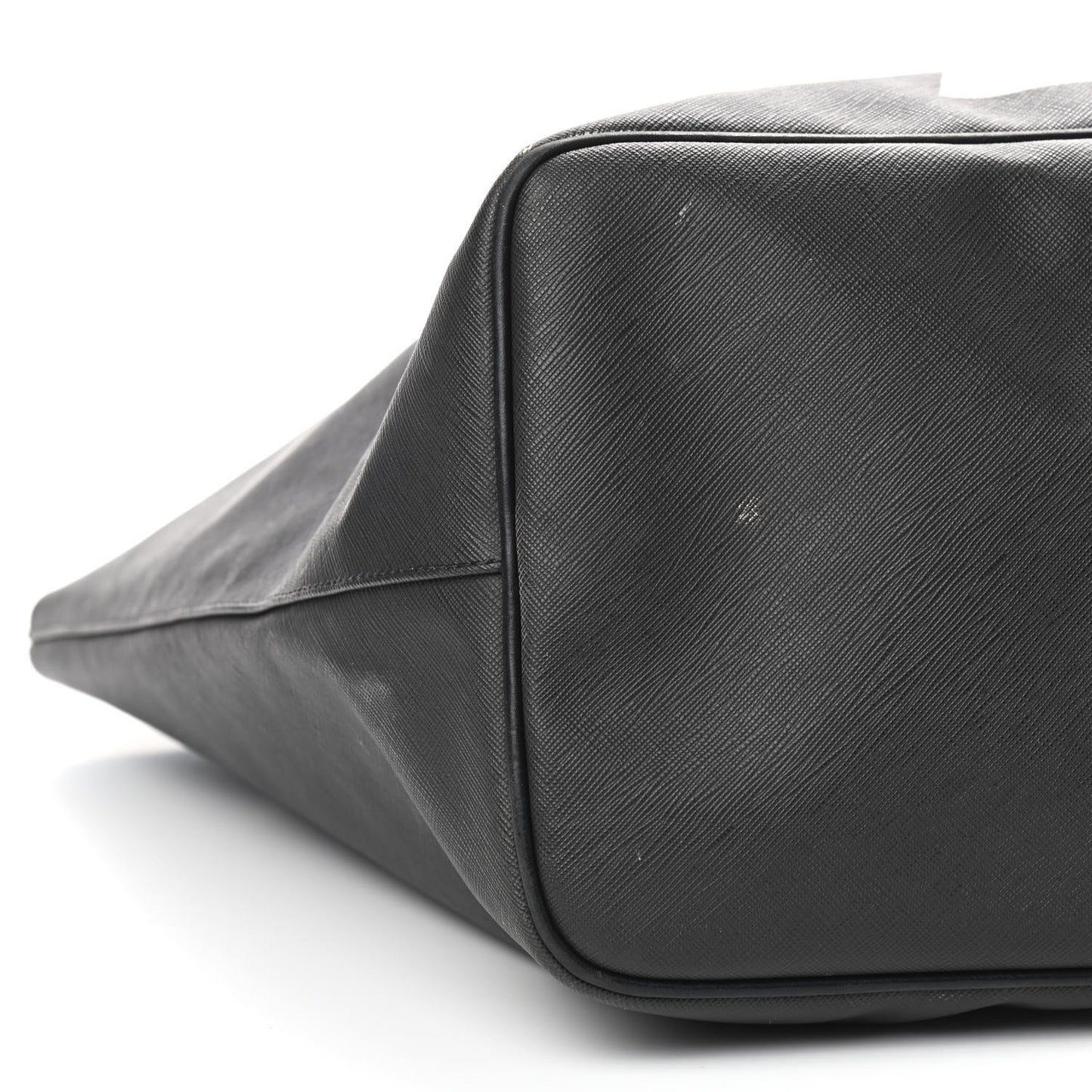 Textured Coated Canvas Favelas Large Antigona Tote Black