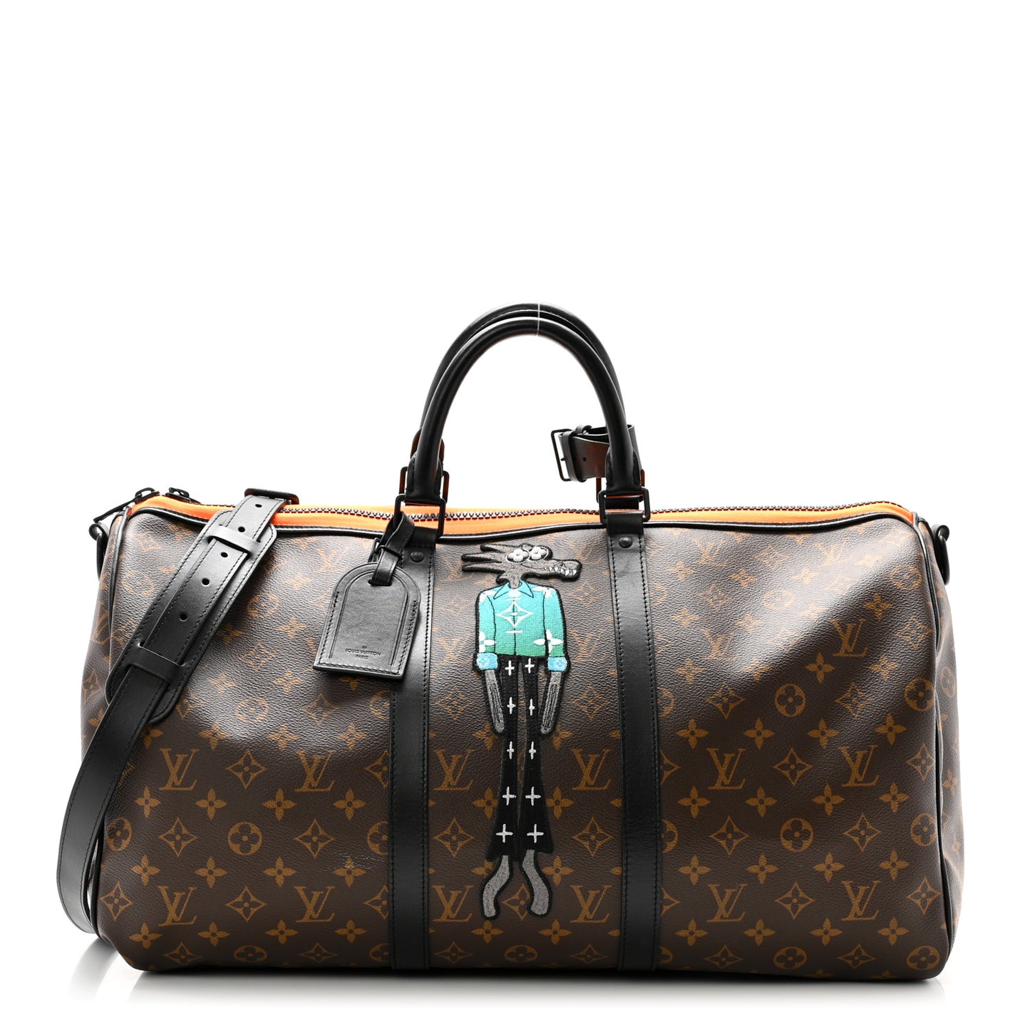 Monogram Embroidered Cartoon LV Friends Keepall Bandouliere 50