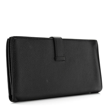 Hermes Epsom Bearn Gusset Wallet Black 3 of 17