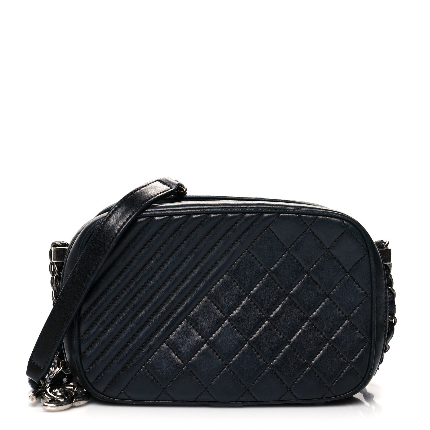 Chanel Lambskin Small Coco Boy Camera Case Black 1 of 16