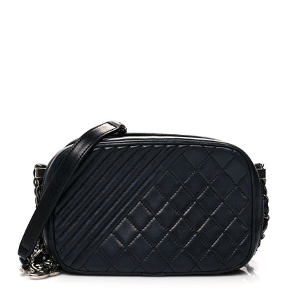 Chanel Lambskin Small Coco Boy Camera Case Black 1 of 16