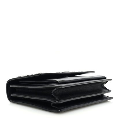 Saint Laurent Calfskin Stars and Hearts Medium Monogram Sunset Black 4 of 9