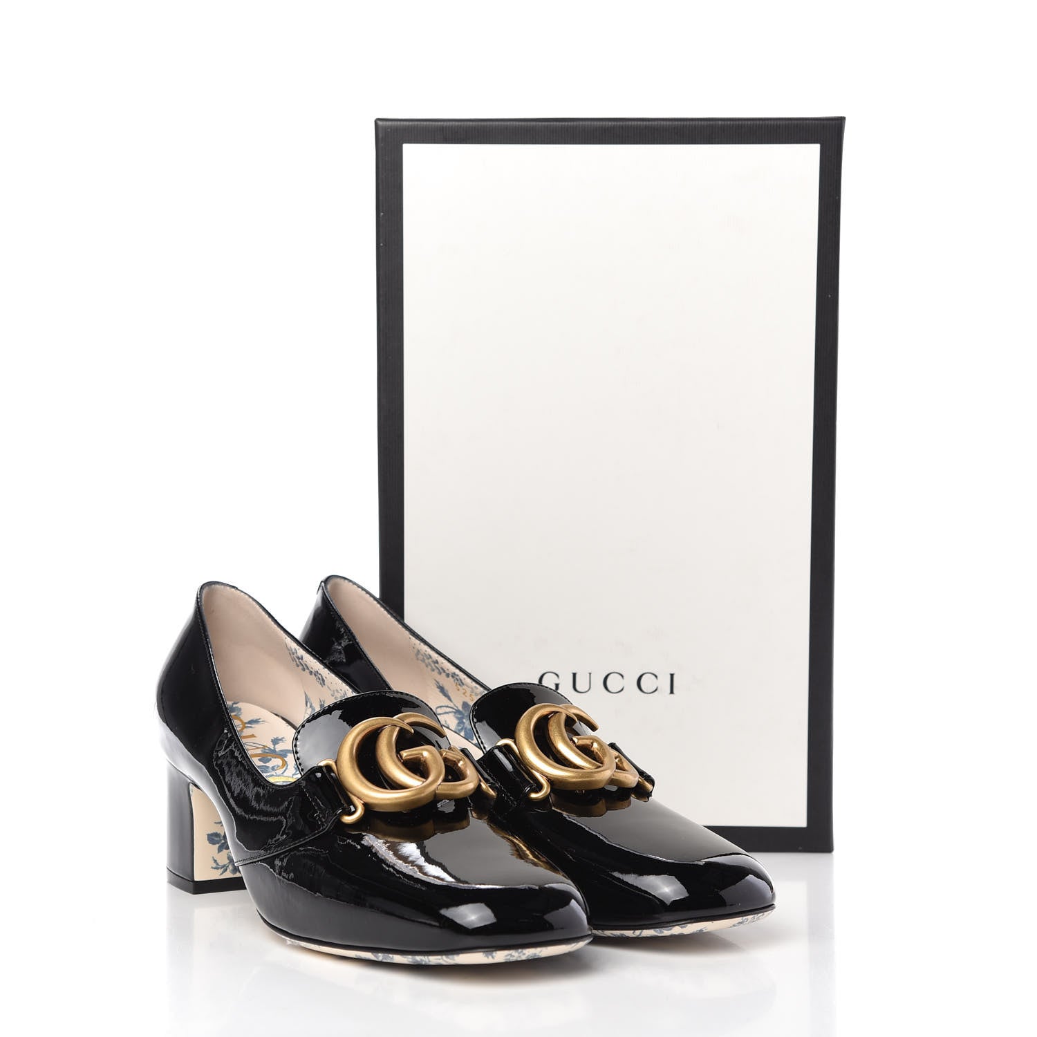 Gucci Vernice GG Victoire 55mm Loafer Pumps 40 Black 10 of 10