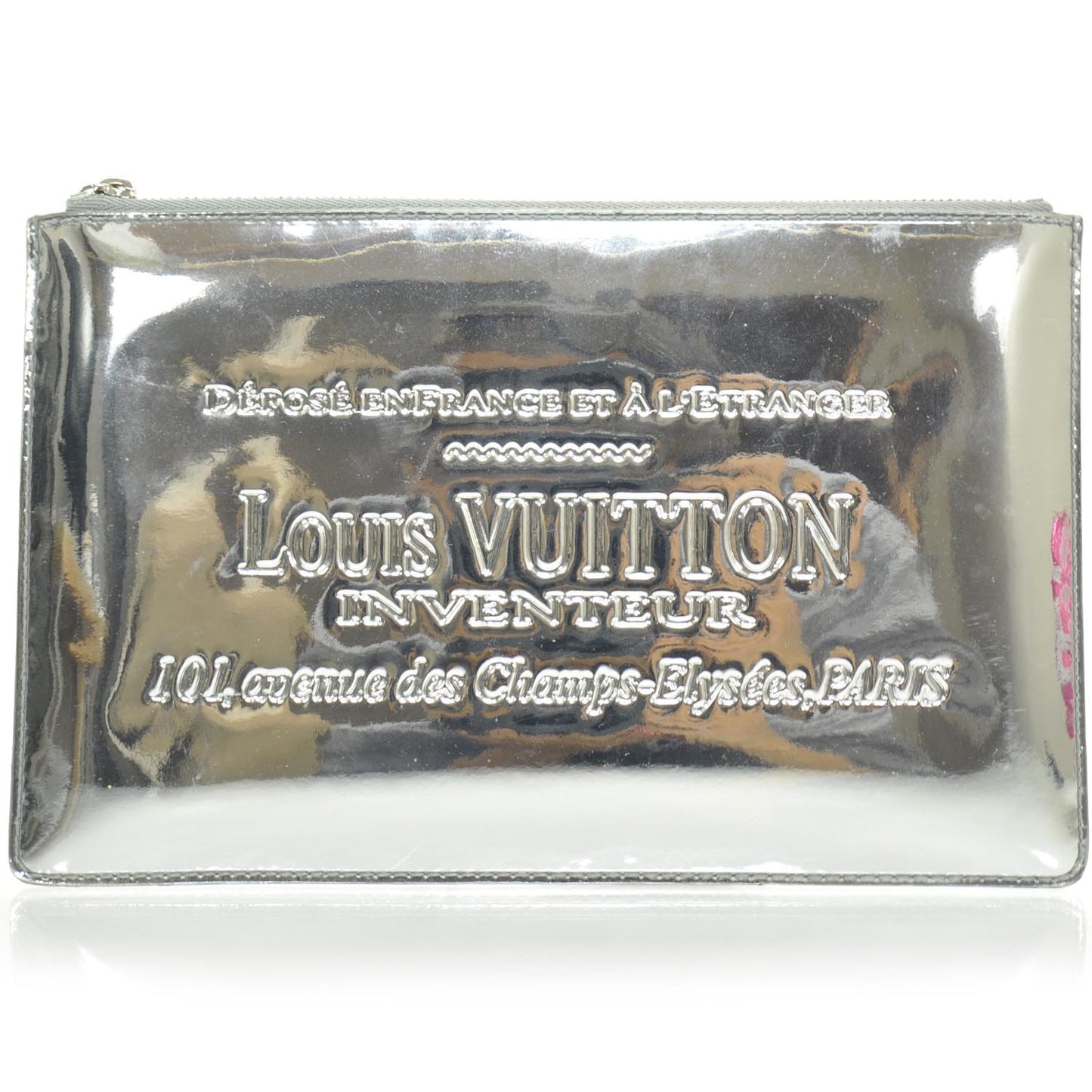 Monogram Miroir Inventeur Pochette Plat Silver