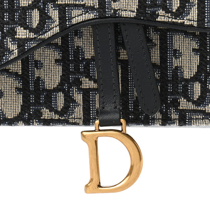Christian Dior Oblique Saddle Belt Bag Blue 8 of 13