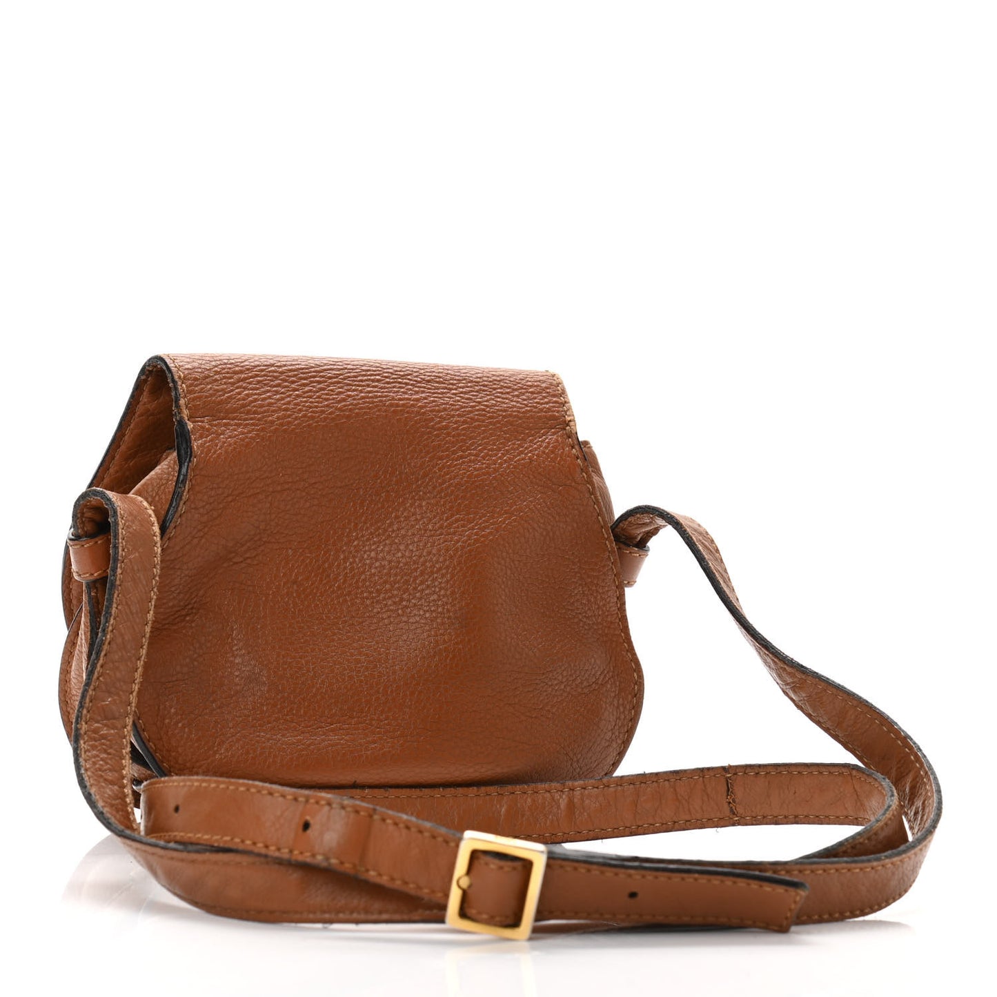 Calfskin Mini Marcie Round Crossbody Bag Tan