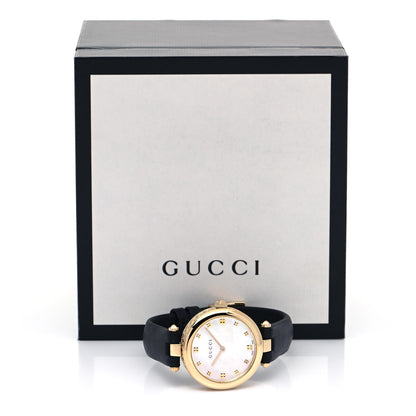 Gucci Stainless Steel Calfskin Mother of Pearl 32mm Diamantissima Quartz Watch 5 of 5