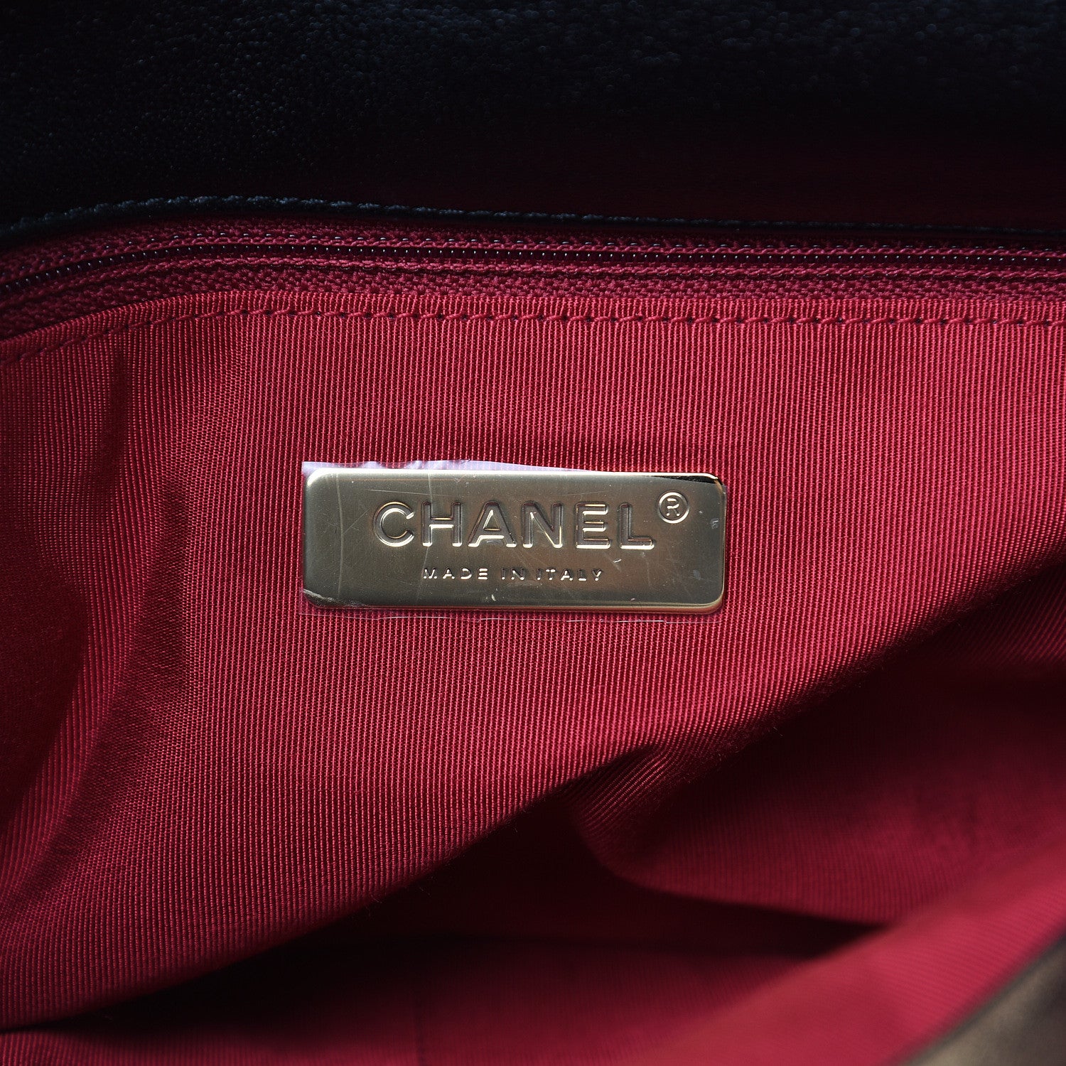 Chanel Lambskin Quilted Large 19 Flap Black 6 of 12