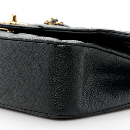 Chanel Caviar Quilted Medium Double Flap Black 11 of 12