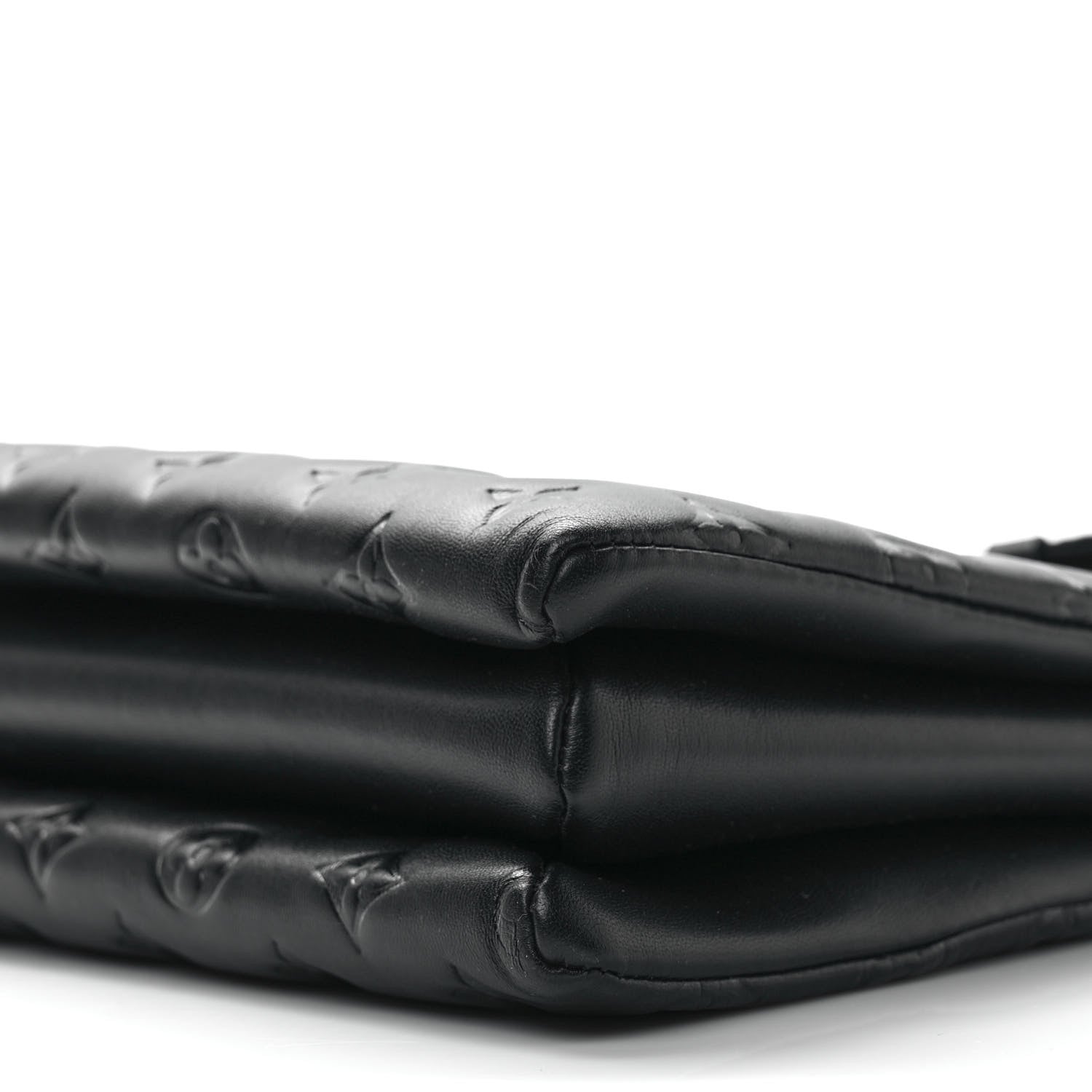 Louis Vuitton Lambskin Embossed Monogram Coussin PM Black 8 of 9