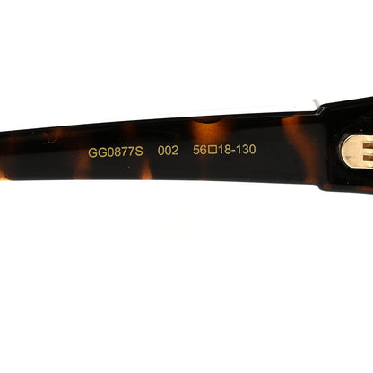 Gucci Acetate Cat Eye Sunglasses GG0877S Tortoise 6 of 8