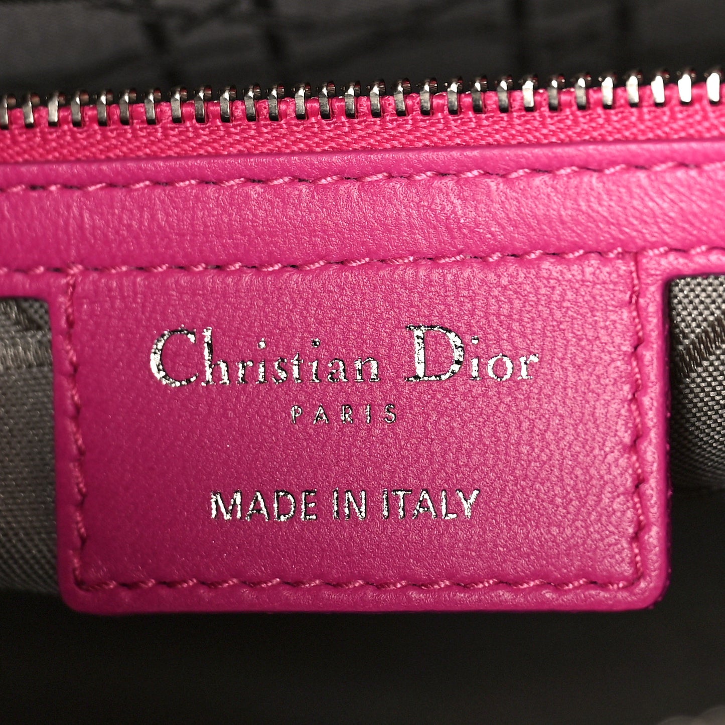 Lambskin Cannage Large Lady Dior Pink