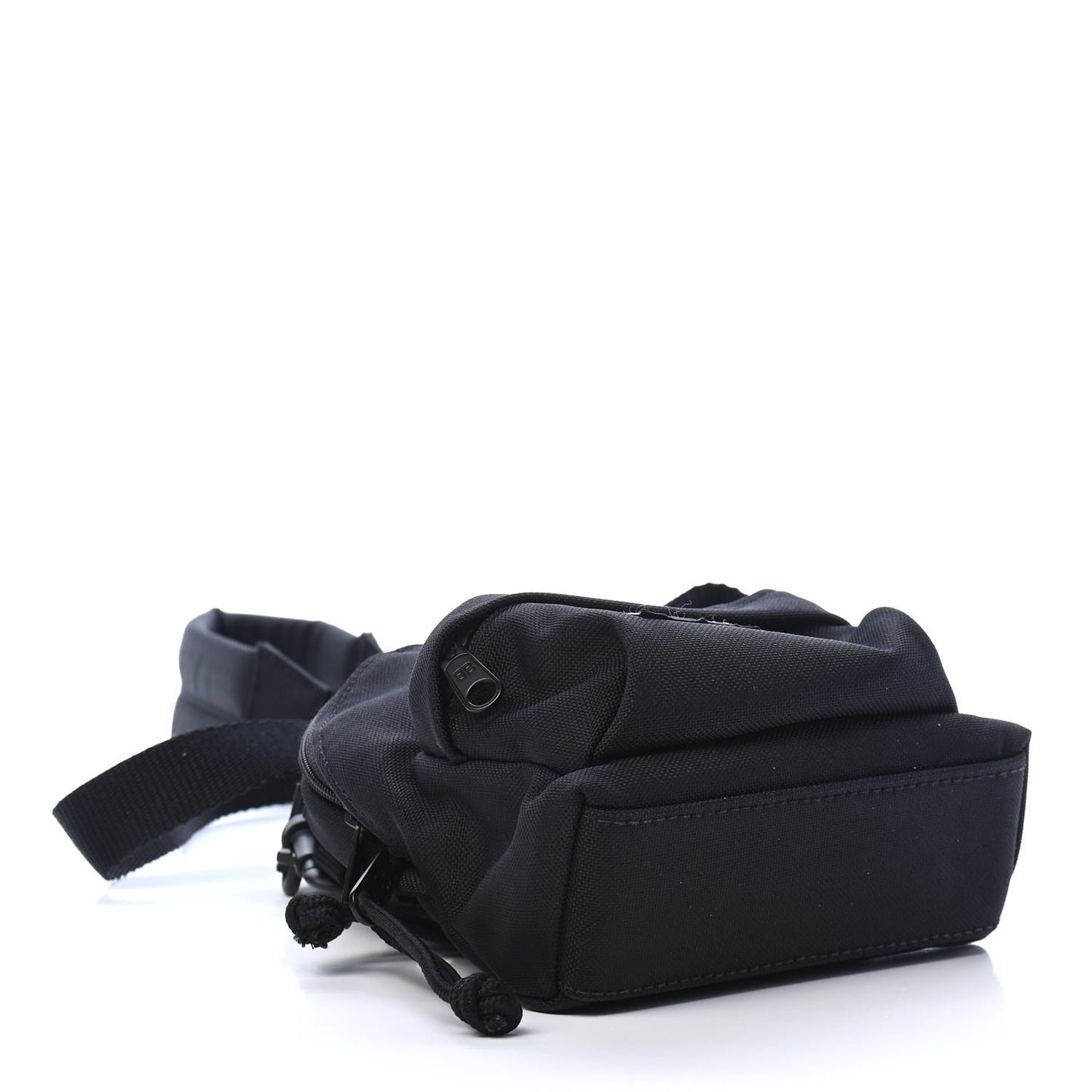 Recycled Casual Nylon Mini Oversized Backpack Black
