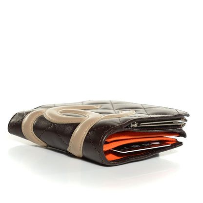 Chanel Calfskin Quilted Cambon Bi-fold Wallet Brown 4 of 9