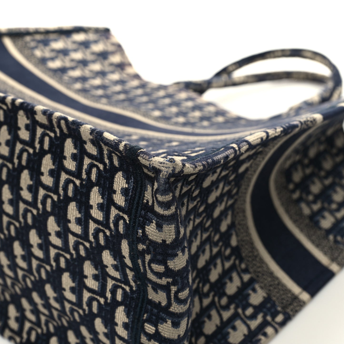 Oblique Large Book Tote Blue Multicolor