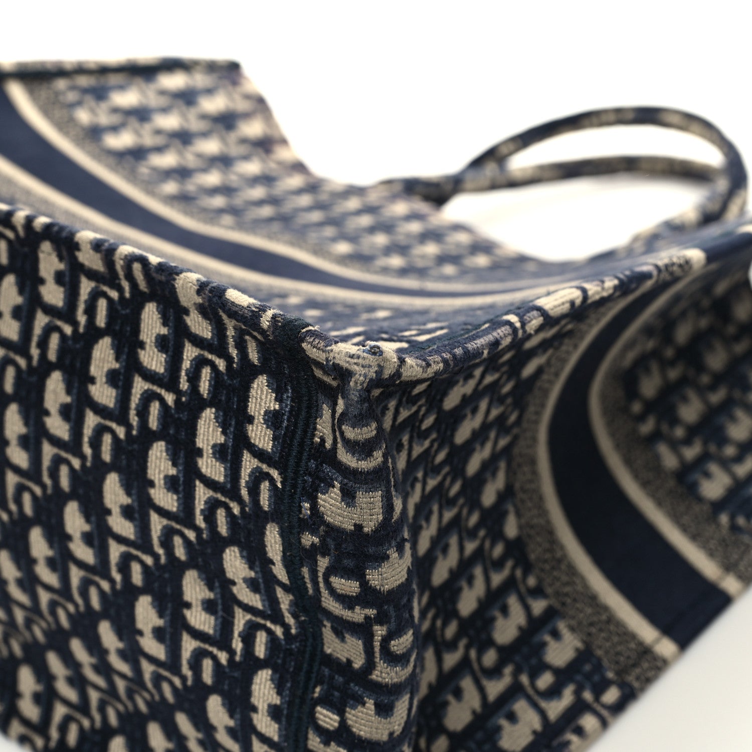 Christian Dior Oblique Large Book Tote Blue Multicolor 12 of 12