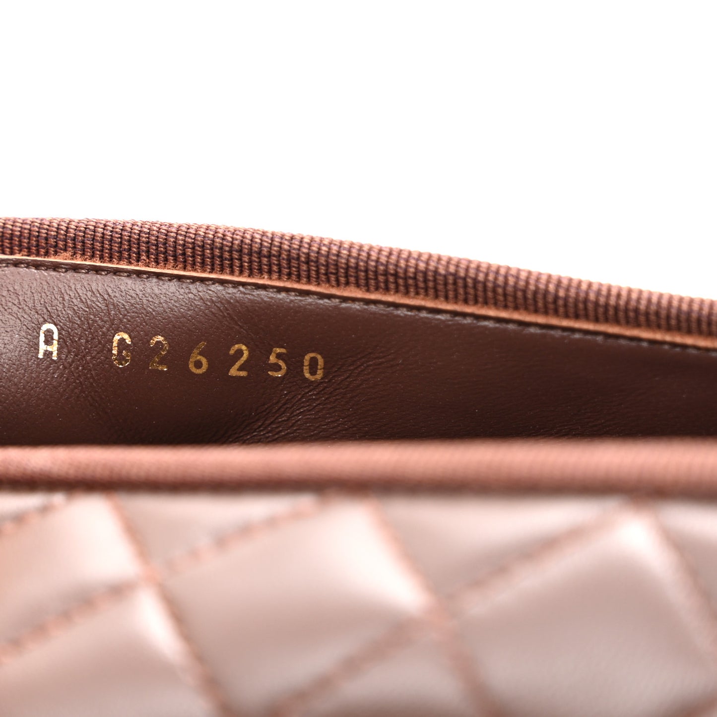 Lambskin Quilted CC Cap Toe Ballerina Flats 39.5 Chocolate