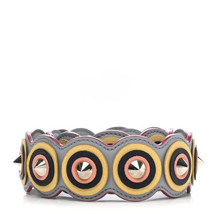 Fendi Vitello Dolce Spike Studded Circle Strap You Ardesia Multicolor 2 of 4
