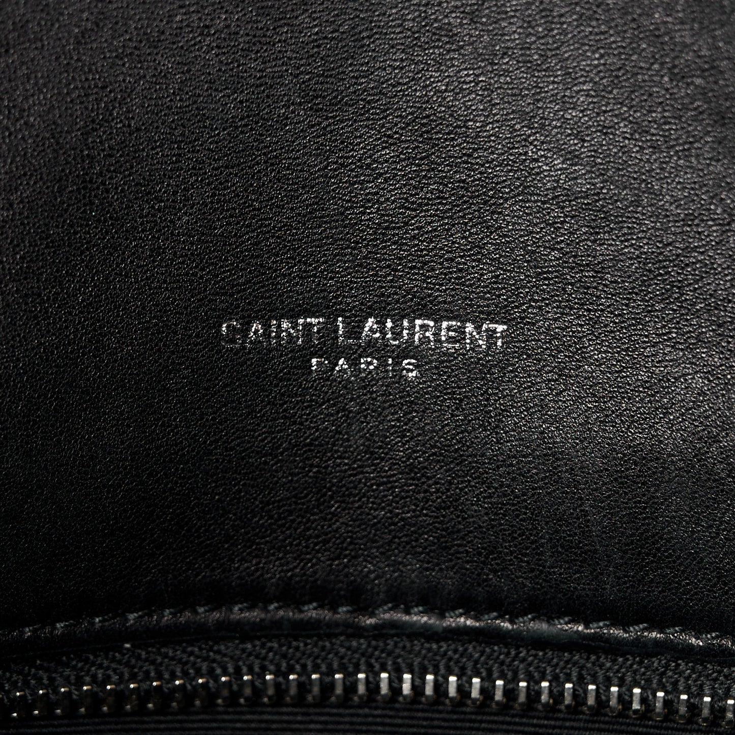 Lambskin Quilted Medium Loulou Puffer Monogram Chain Satchel Black