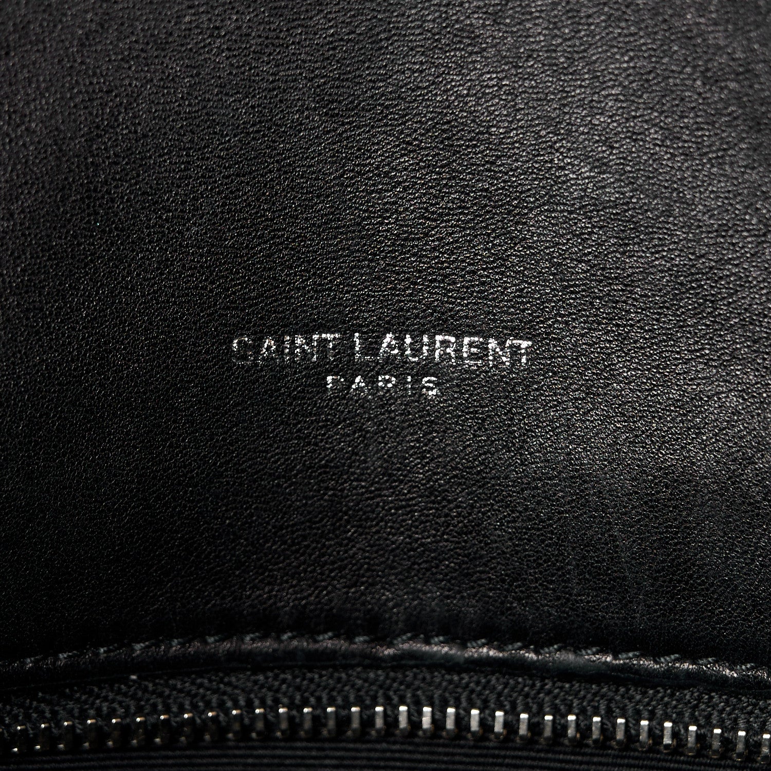 Saint Laurent Lambskin Quilted Medium Loulou Puffer Monogram Chain Satchel Black 7 of 12