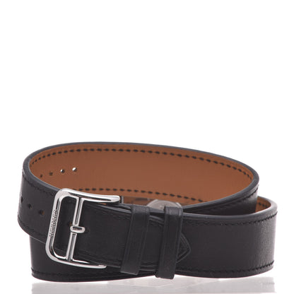 Hermes Stainless Steel Barenia Lacquer 26mm Heure H Hour Double Tour Quartz Watch Noir 10 of 13