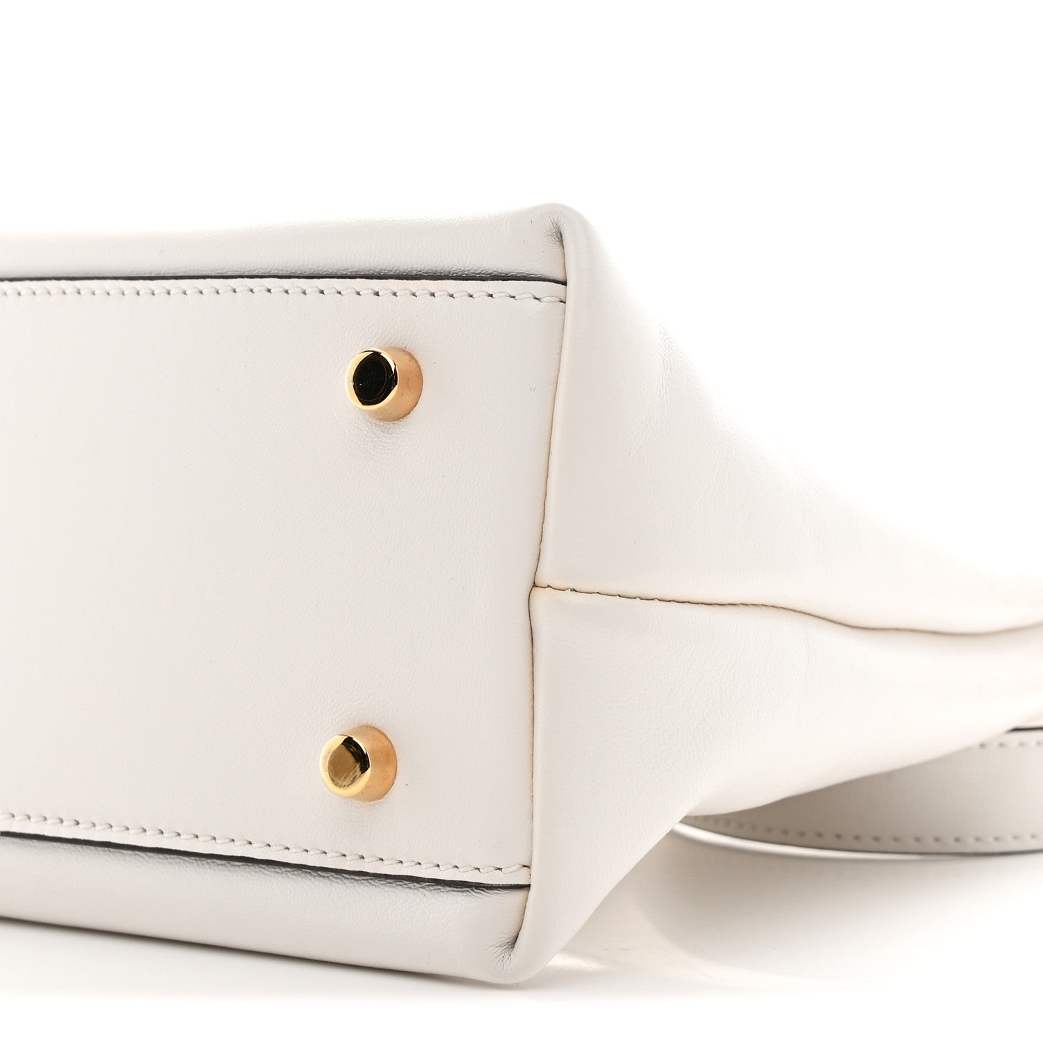 Versace Nappa Logo Tag Hobo White 10 of 11