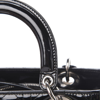 Christian Dior Patent Cannage Medium Lady Dior Black 13 of 13