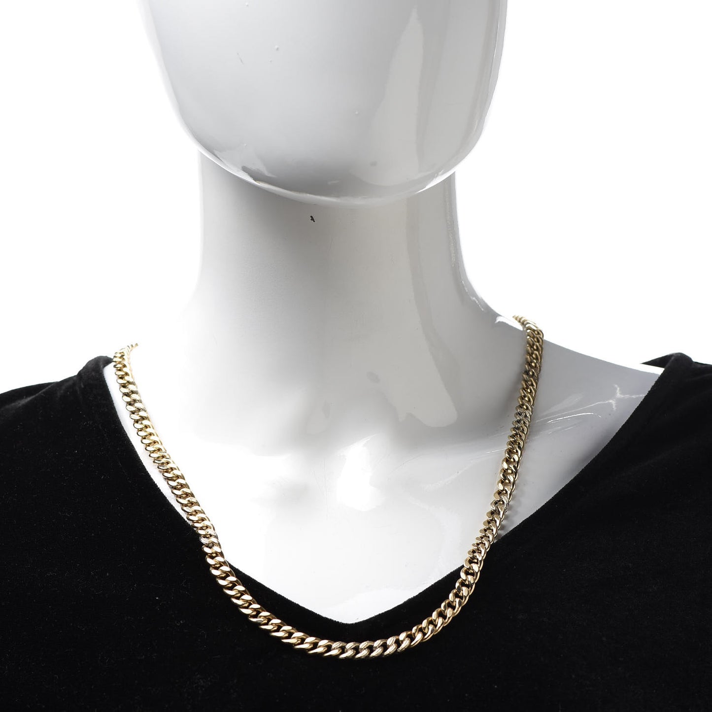 18K Yellow Gold 6.5mm Curb Link Necklace