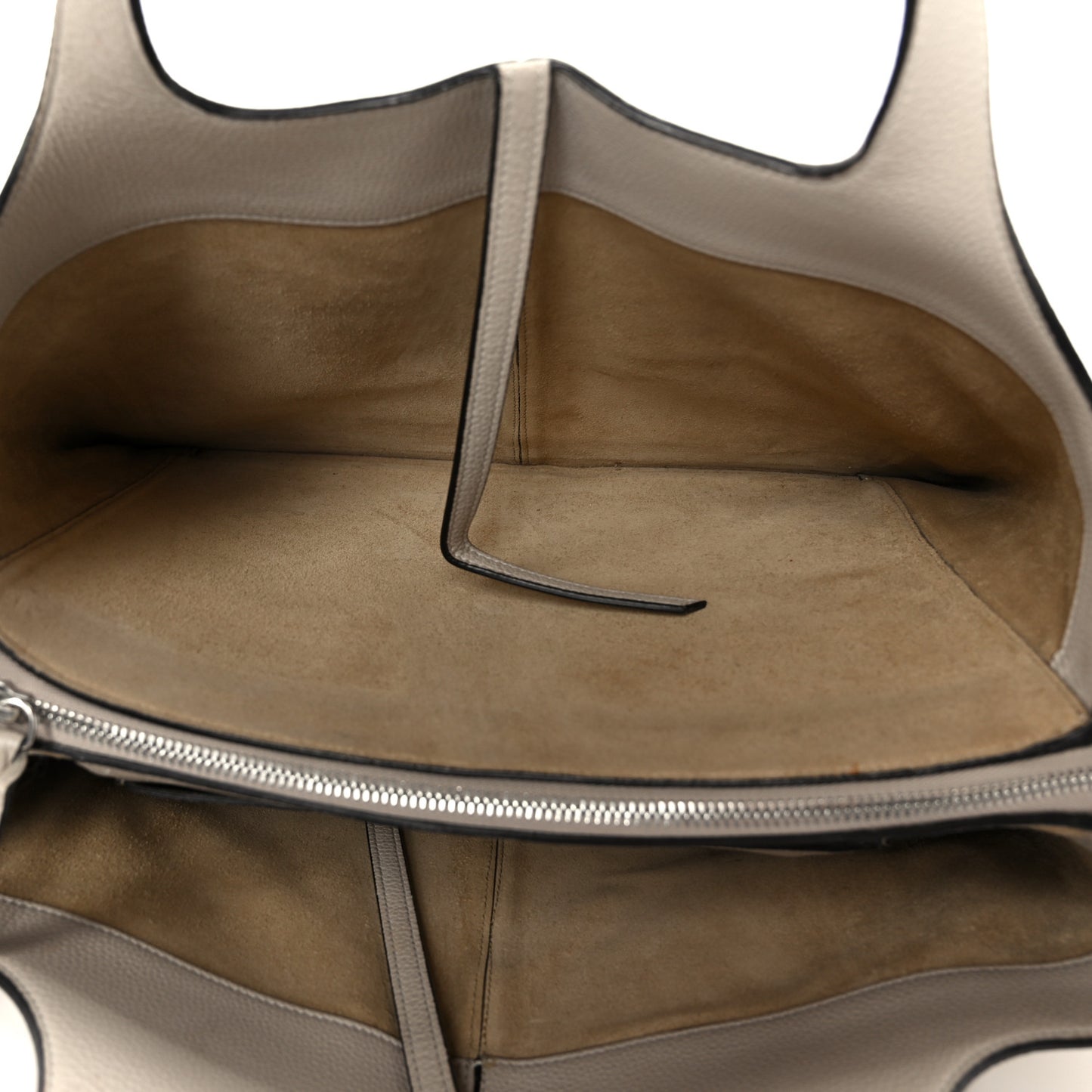 Baby Grained Calfskin Medium Tri-Fold Bag Powder