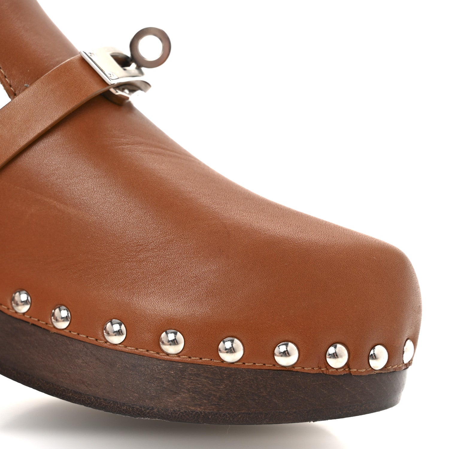 Hermes Heritage Calfskin Carlotta Mules 35 Naturel 10 of 13