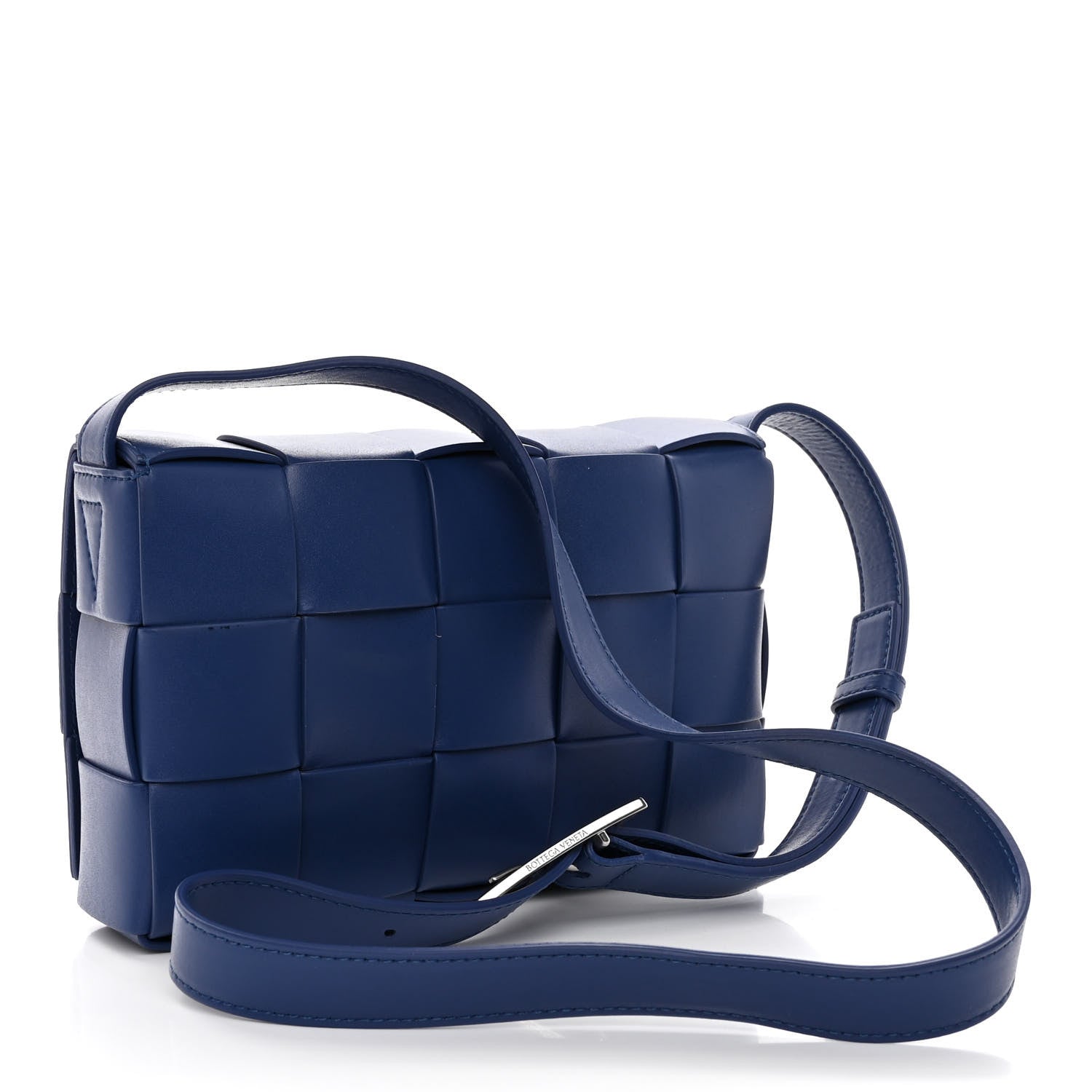Bottega Veneta Lambskin Maxi Intrecciato Cassette Crossbody Bag Cruise 3 of 11