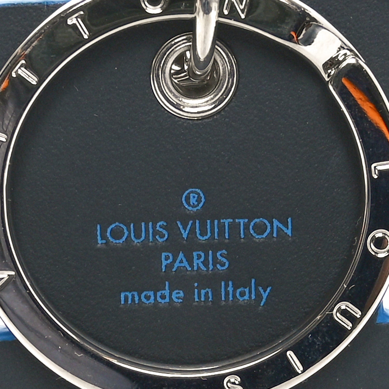 Louis Vuitton Calfskin S Lock Bag Charm Key Holder Silver 3 of 4