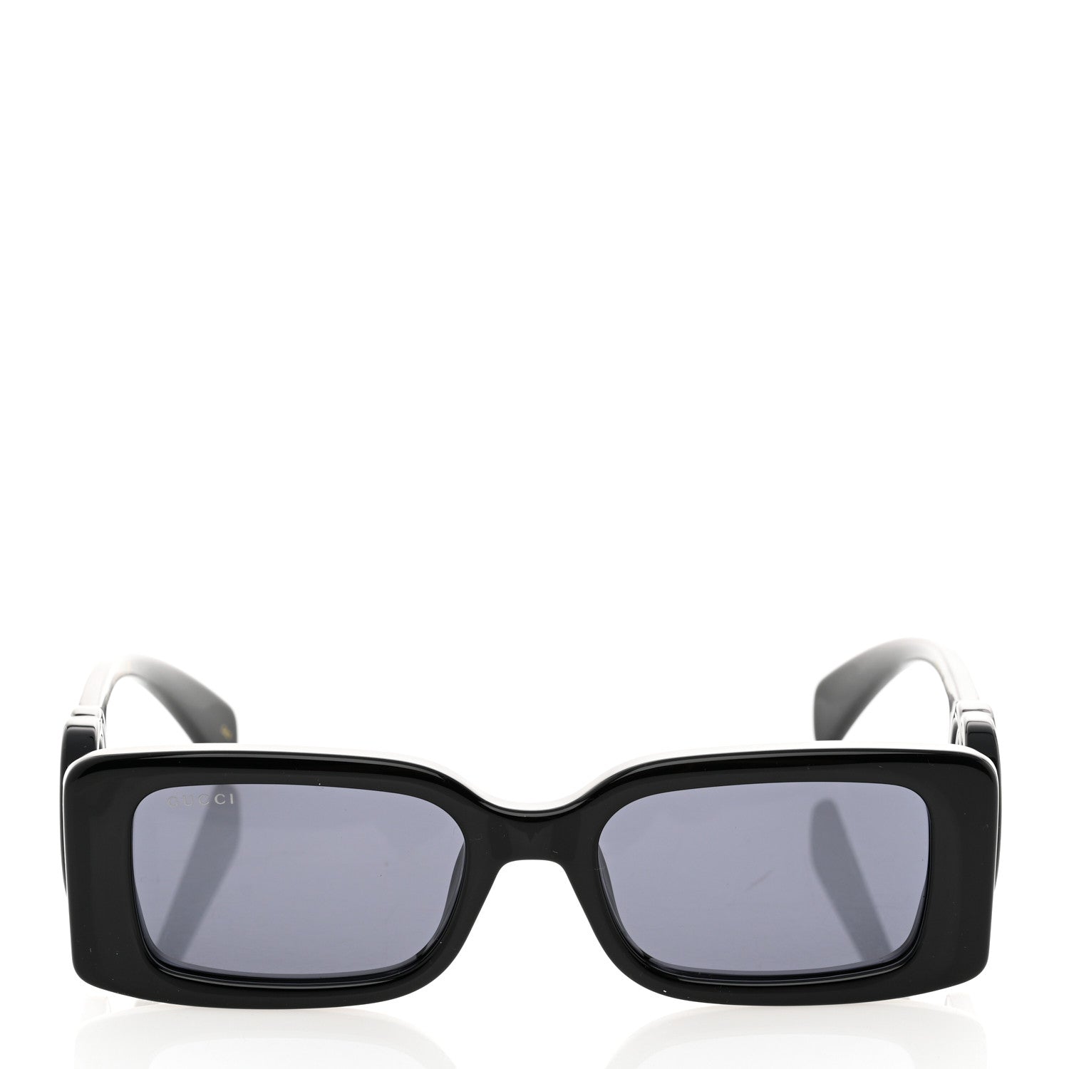 Gucci Acetate Chaise Rectangle Frame Sunglasses GG1325S Black 2 of 8