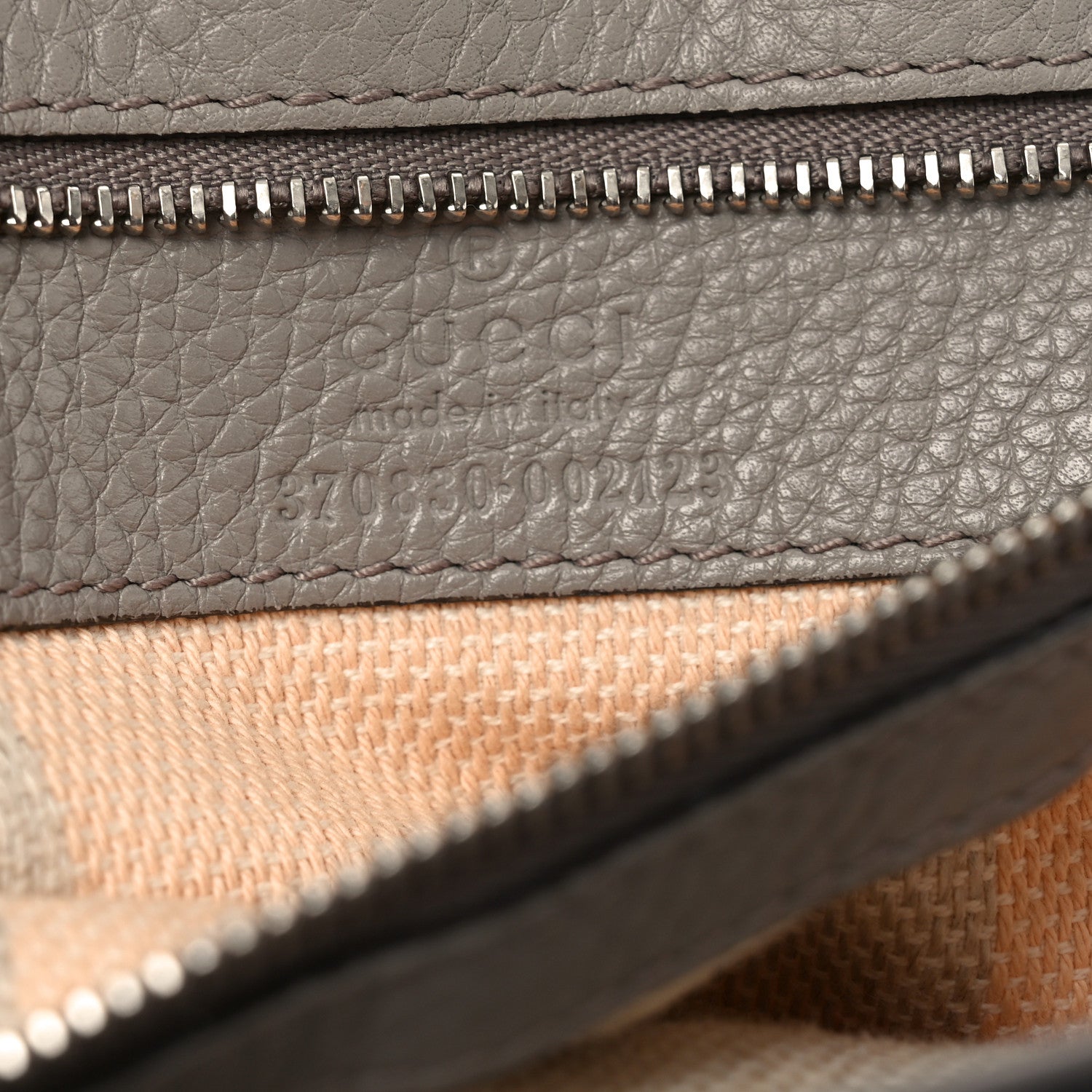 Gucci Cellarius Calfskin Large Bamboo Daily Top Handle Bag Storm Grey 6 of 9