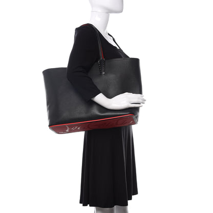 Christian Louboutin Calfskin Spikes East West Cabata Tote Black 2 of 11