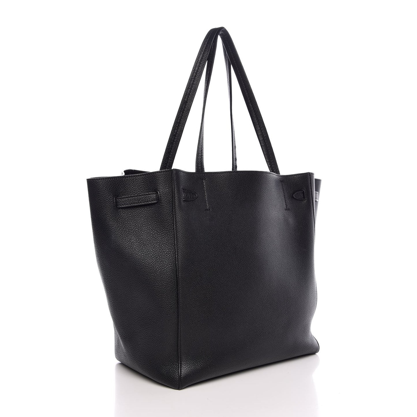 Soft Grained Calfskin Small Belt Cabas Phantom Black