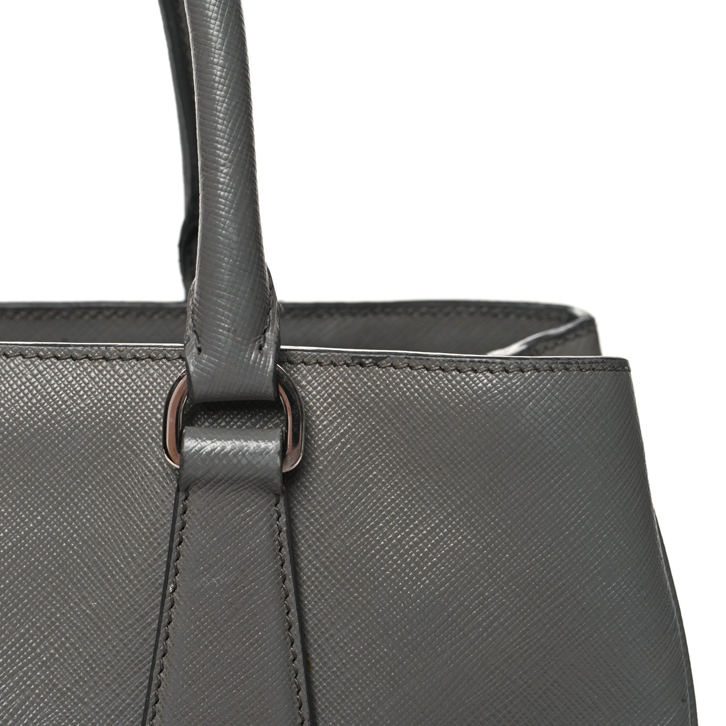 Saffiano Medium Galleria Double Zip Tote Marmo