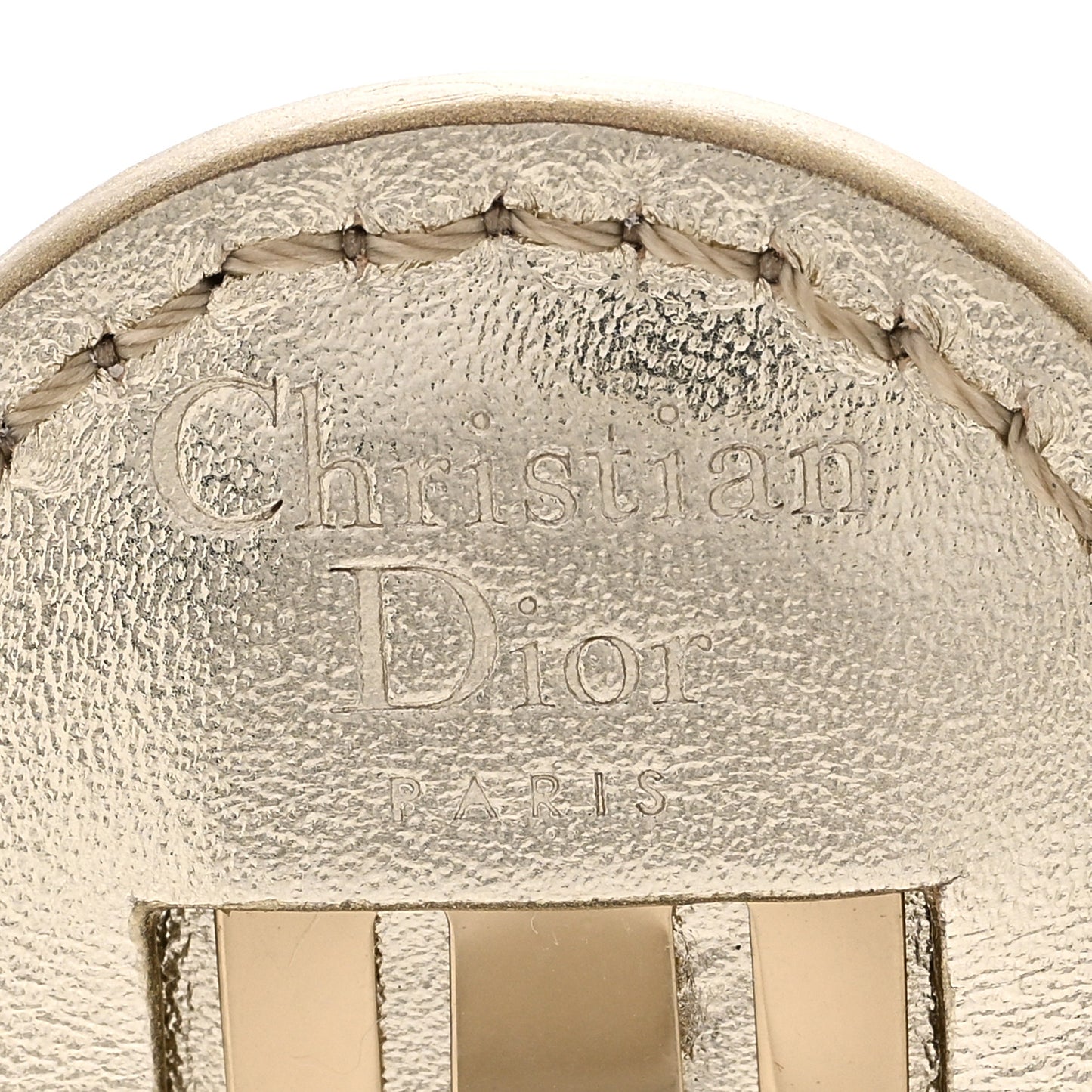Calfskin Miss Dior Idol Barrette Pale Gold