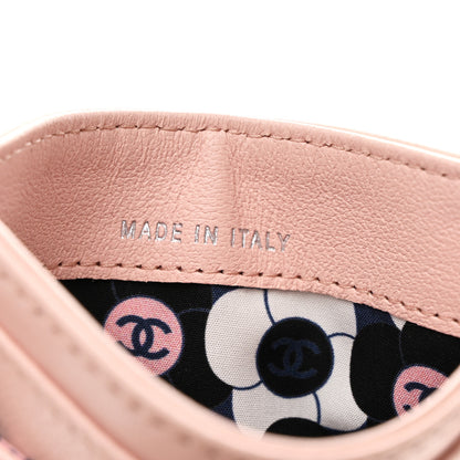 Chanel Lambskin Enamel Quilted Card Holder Pink 7 of 9