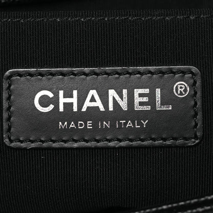 Chanel Caviar Chevron Quilted Small Boy Flap Black 6 of 13