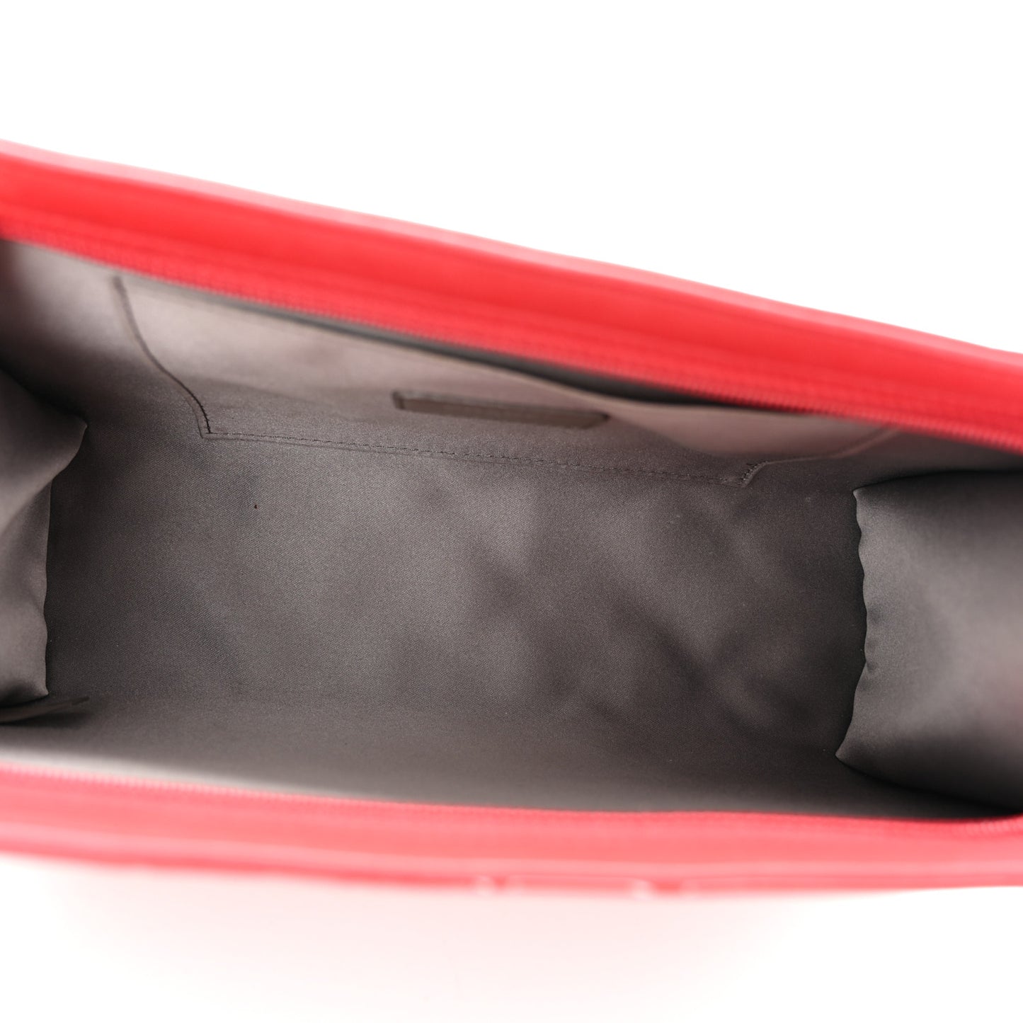 Patent Calfskin Lucky Symbols Pochette Red