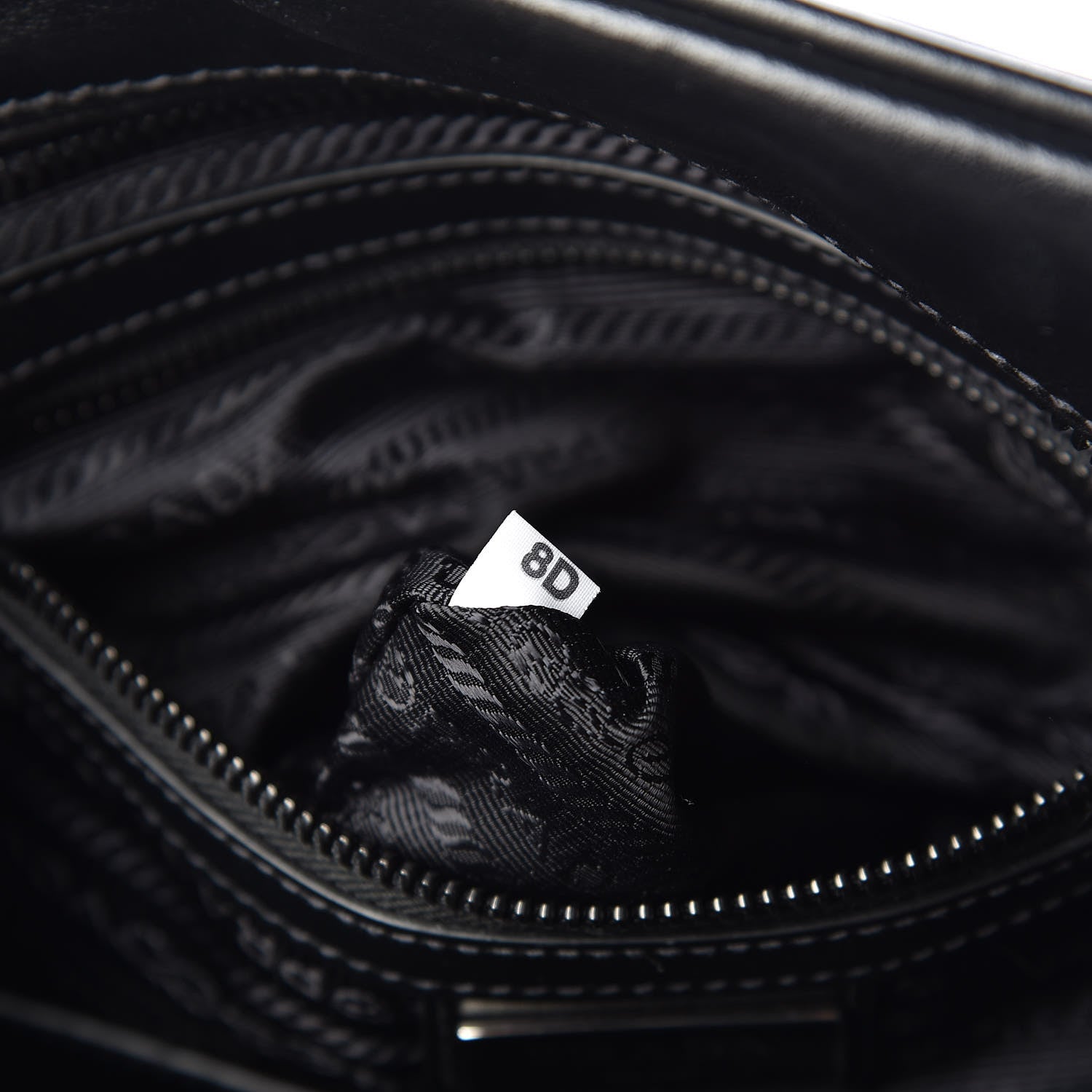 Prada X JAMES JEAN Calfskin Nylon Robot Monkey Flat Messenger Black 7 of 9