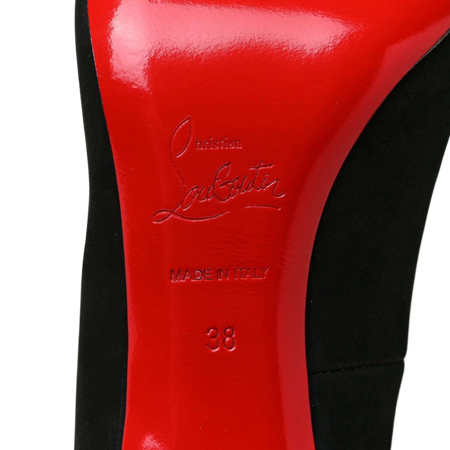 Christian Louboutin Suede Simple 85 Pumps 38 Black 6 of 8