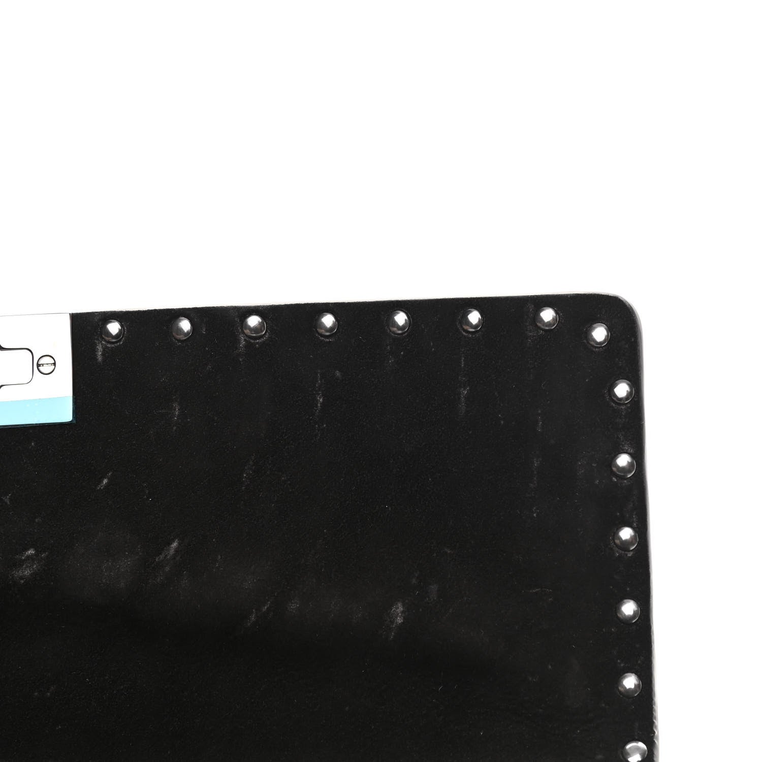 Valentino Garavani Craquele Nappa Large Rockstud Spike Shoulder Bag Black 9 of 11