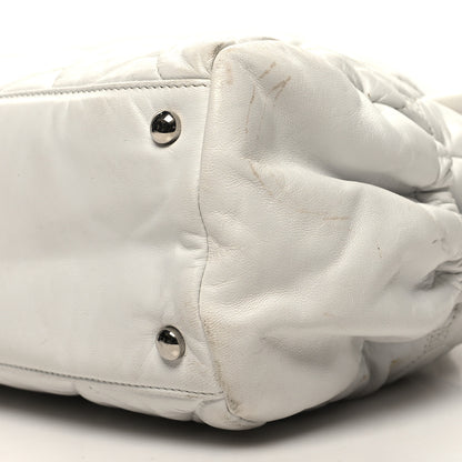 Chanel Quilted Lambskin Large Hidden Chain Flap Bag White 10 of 12