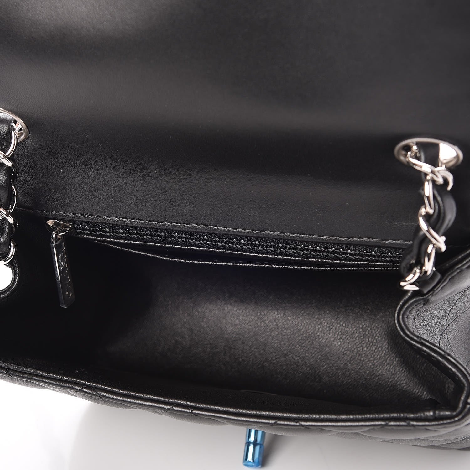 Chanel Lambskin Quilted Mini Square Flap Black 5 of 8