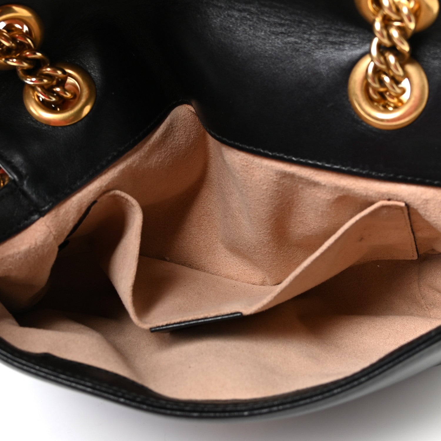 Gucci Calfskin Matelasse Mini GG Marmont Shoulder Bag Black 5 of 10