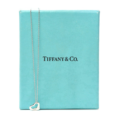 Tiffany Sterling Silver 11mm Elsa Peretti Open Heart Pendant Necklace 5 of 5
