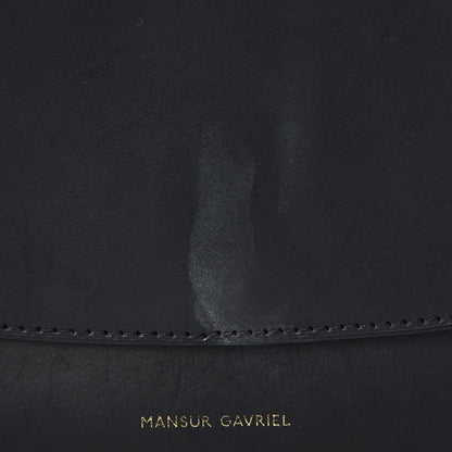 Mansur Gavriel Calfskin Flap Crossbody Bag Black 7 of 8